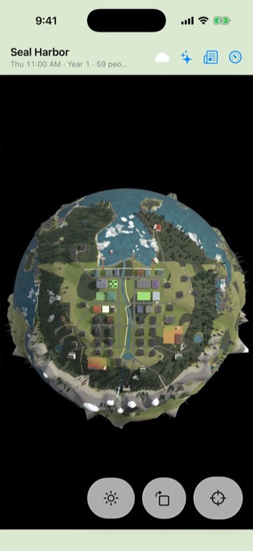 The whole planet from the home view
