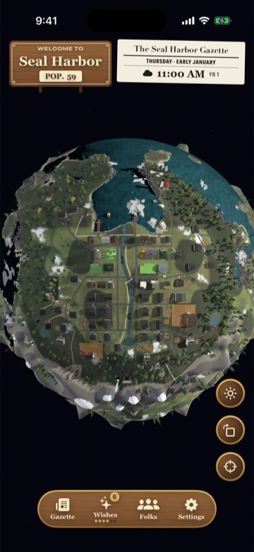 The whole planet from the home view