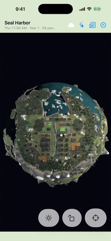 The whole planet from the home view