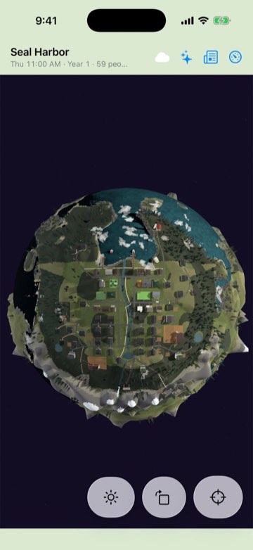 The whole planet from the home view