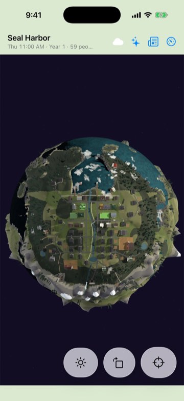 The whole planet from the home view