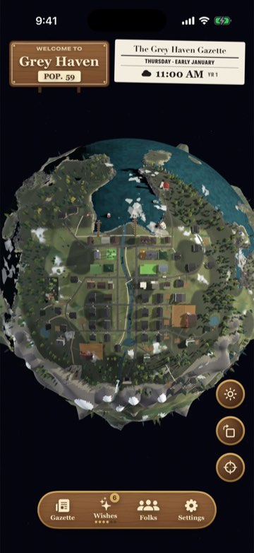 The whole planet from the home view