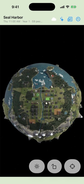 The whole planet from the home view