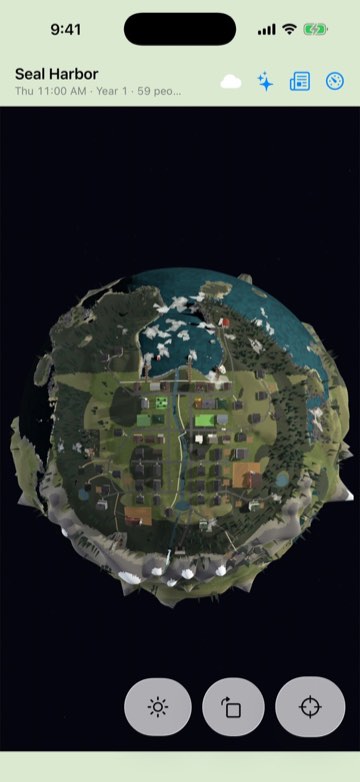 The whole planet from the home view