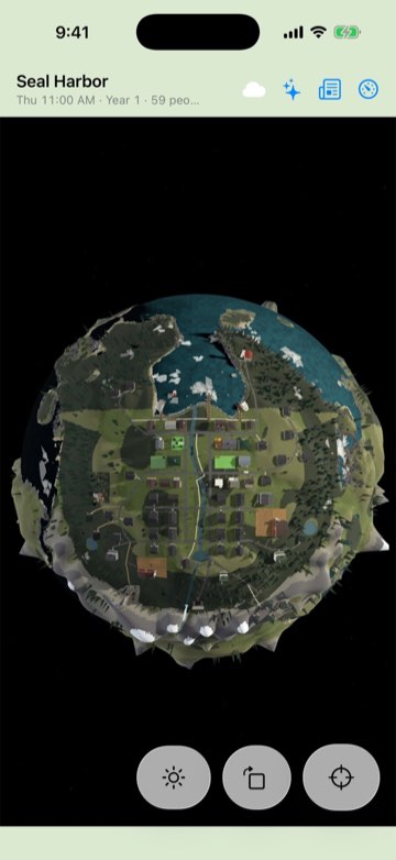The whole planet from the home view