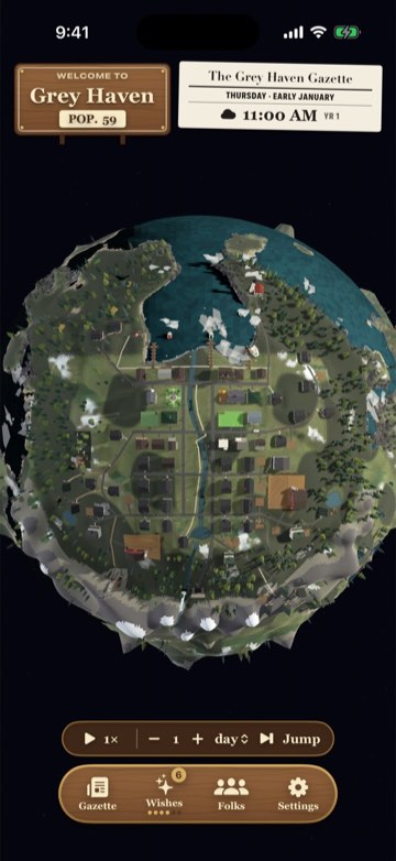 The whole planet from the home view